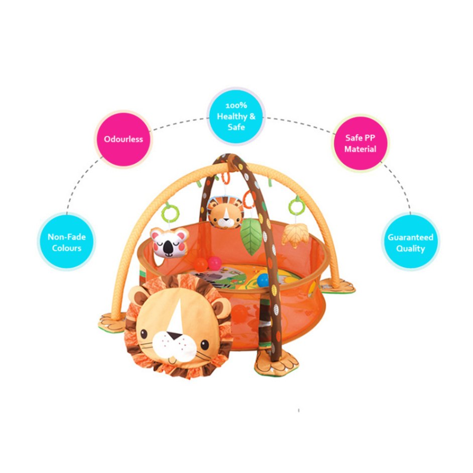 lion 3 in 1 baby activity gym