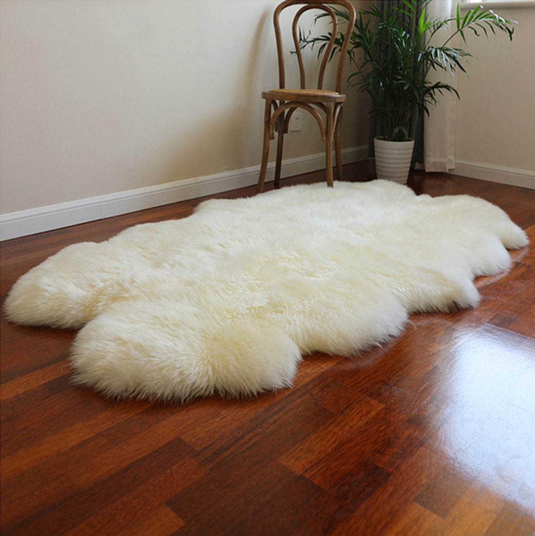 100% Australian Sheepskin Area Rugs Thick Long Wool Carpet Genuine Lambskin Rugs 