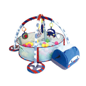 blue car 3 in 1 baby activity gym