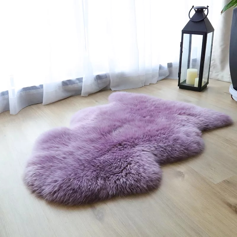 purple sheepskin