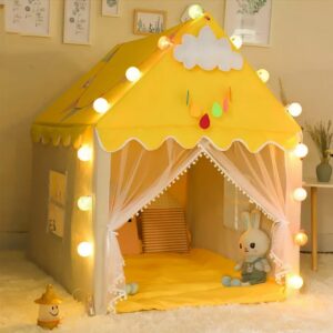yellow play tent